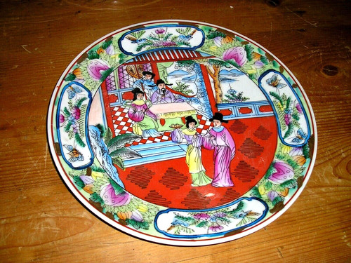 Assiette décor compagnie - assiette-,